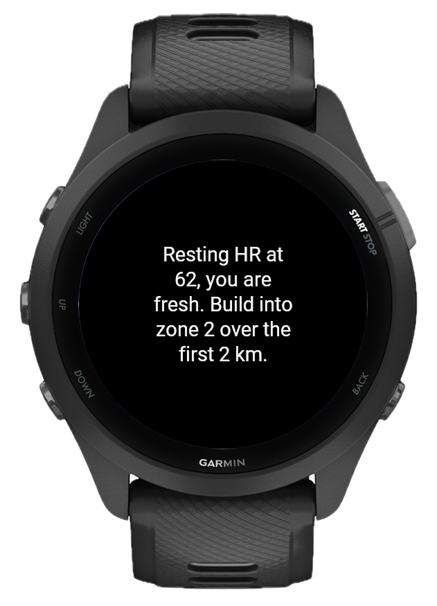 CoachPulse monitoring your workout